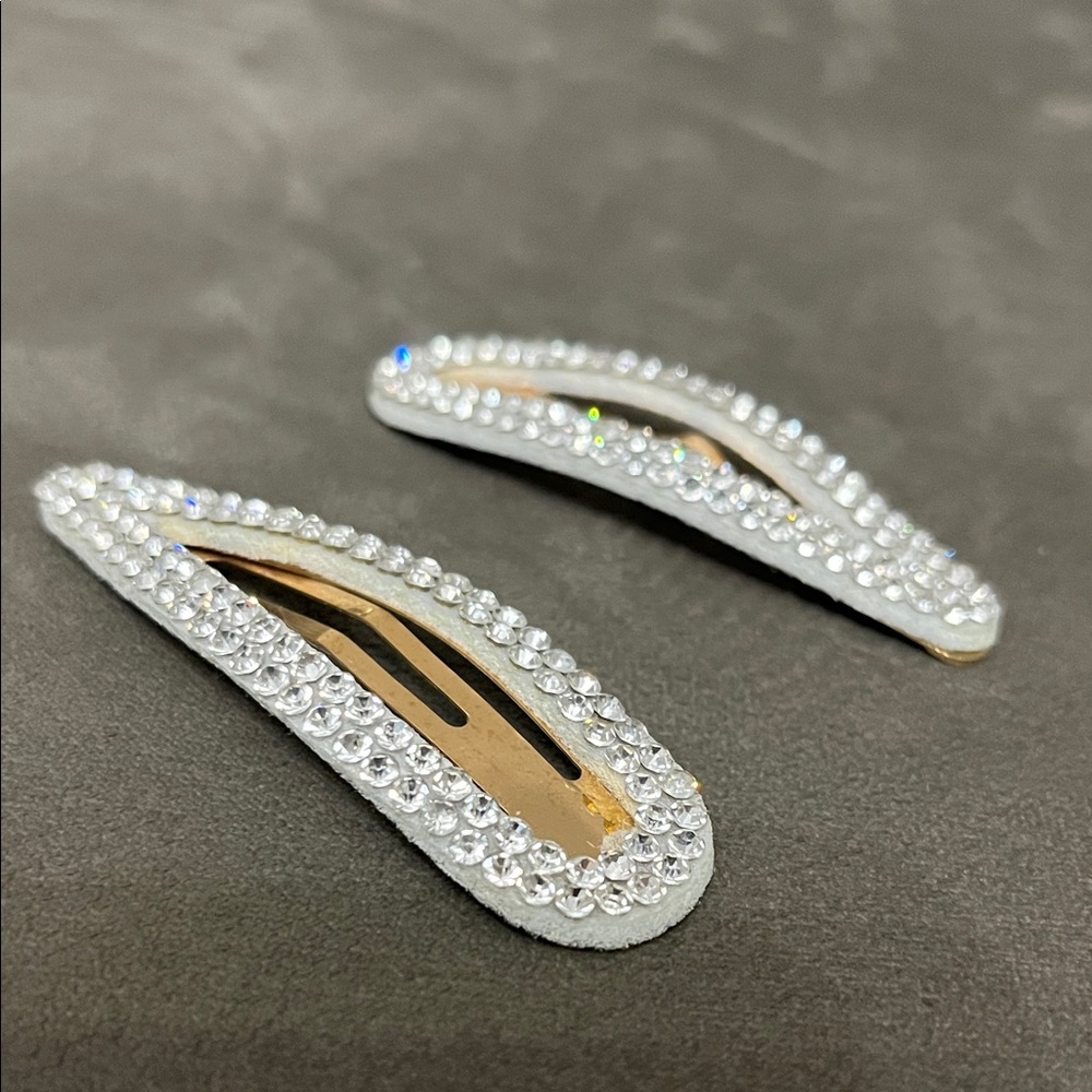 Sparkling Crystal Hair Clips